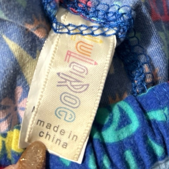 Lularoe One Size Leggings Stretchy Soft Pants Cosmos Meditation Moon Sun Floral - Picture 4 of 5